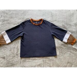 Meters Bonwe Top Novachic Pullover Tired Sleeves Large Shirt Whimsagoth s50